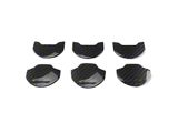 A/C Vent Covers; Gloss Black Carbon Fiber (15-23 Mustang)