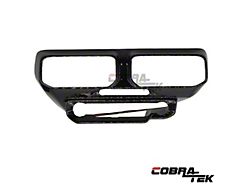 Center Dashboard Interior Trim; Dry Carbon Fiber (24-25 Mustang)