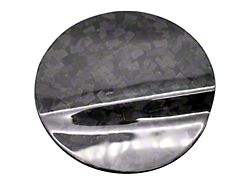 Gas Door Cover; Forged Carbon Fiber (15-23 Mustang)
