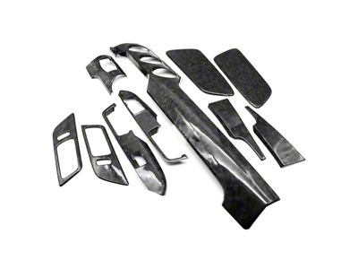 Cobra-Tek Non-Performance Pack Dashboard Trim; Forged Carbon Fiber (15-23 Mustang)