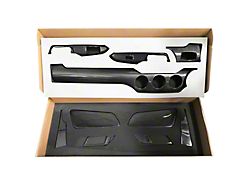 Cobra-Tek Non-Performance Pack Dashboard Trim; Gloss Black Carbon Fiber (15-23 Mustang)