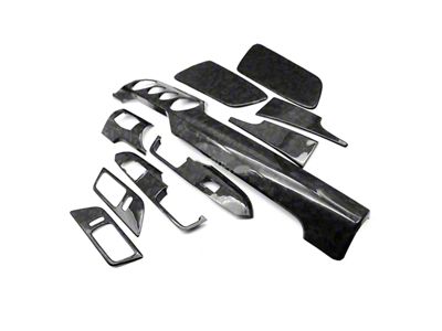 Cobra-Tek Performance Pack Dashboard Trim; Forged Carbon Fiber (15-23 Mustang)