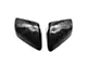 Cobra-Tek Side View Mirror Covers without Turn Signal Openings; Forged Carbon Fiber (15-23 Mustang)