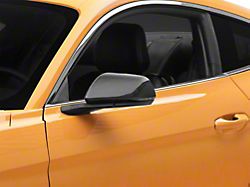 Cobra-Tek Side View Mirror Covers with Turn Signal Openings; Carbon Fiber (15-23 Mustang)