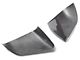 Cobra-Tek Side View Mirror Covers with Turn Signal Openings; Gloss Black Carbon Fiber (15-23 Mustang)