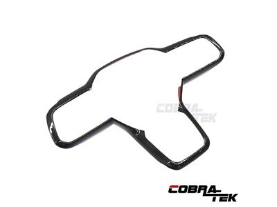 Cobra-Tek Steering Wheel Trim; Dry Carbon Fiber (24-25 Mustang)
