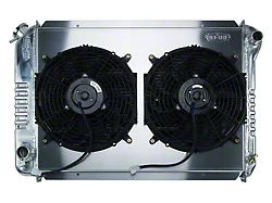 COLD-CASE Radiators Aluminum Performance Radiator with Dual 12-Inch Fans; 1-Inch Tubes (87-93 5.0L Mustang w/ Manual Transmission)