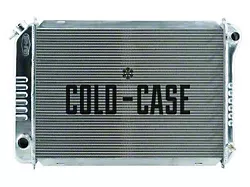 COLD-CASE Radiators Aluminum Performance Radiator with Dual 12-Inch Fans; 1-Inch Tubes (87-93 5.0L Mustang w/ Automatic Transmission)