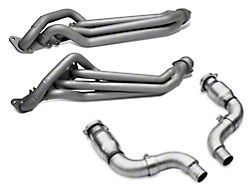 BBK 1-7/8-Inch Long Tube Headers with 3-Inch Long Tube Header Adapter Catted Mid-Pipe; Titanium Ceramic (15-23 Mustang GT)