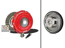 McLeod Super Street Pro Organic/Ceramic Clutch Kit with Lightened 8-Bolt Steel Flywheel; 23-Spline (11-17 Mustang GT)
