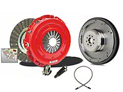 McLeod Super Street Pro Organic/Ceramic Clutch Kit with Lightened 8-Bolt Steel Flywheel and High Performance Hydraulic Clutch Line; 23-Spline (11-17 Mustang GT)