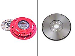 McLeod RXT Twin Disc 1000HP Ceramic Clutch Kit with 8-Bolt Steel Flywheel; 26-Spline (10-14 Mustang GT500)