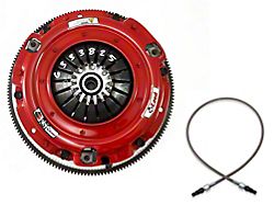 McLeod RST Twin Disc 800HP Organic Clutch Kit with 8-Bolt Aluminum Flywheel and Hydraulic Clutch Line Upgrade; 23-Spline (18-23 Mustang GT)