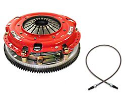McLeod RST Twin Disc 800HP Organic Clutch Kit with 8-Bolt Steel Flywheel and Hydraulic Clutch Line Upgrade; 23-Spline (11-17 Mustang GT; 12-13 Mustang BOSS 302)