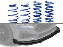 SR Performance Sport Lowering Springs with Chin Spoiler (24-26 Mustang GT, EcoBoost w/o MagneRide)