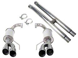 Roush Axle-Back Exhaust with Black Tips and Resonator Delete Cut and Clamp H-Pipe (18-23 Mustang GT w/o Active Exhaust)