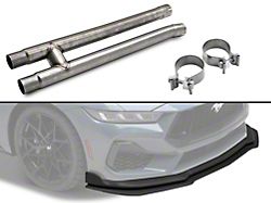 C&L Cut and Clamp Resonator Delete H-Pipe with Chin Spoiler (24-26 Mustang GT)