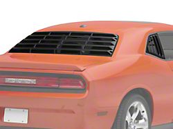Quarter and Rear Window Louvers; Matte Black (08-23 Challenger)