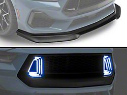RTR Chin Splitter and Upper Grille with LED Air Intakes (24-25 Mustang GT, EcoBoost)