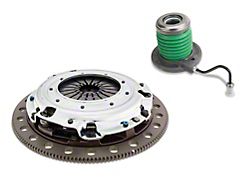 Exedy Hyper Twin Series Organic Clutch Kit with Hydraulic Throwout Bearing/Slave Cylinder; 23-Spline (11-17 Mustang GT, V6)