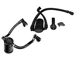 J&L 3.0 Oil Separator; Black Anodized; Driver and Passenger Side (11-17 Mustang GT; 12-13 Mustang BOSS 302; 15-20 Mustang GT350)