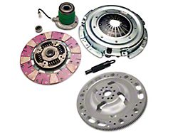 Exedy Mach 600 Stage 2 Cerametallic Clutch Kit with 8-Bolt Lightweight Racing Flywheel, Puck Style Disc and Hydraulic Throwout Bearing; 23-Spline (11-14 Mustang GT)