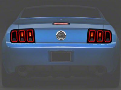 Gen5 Tail Lights and Axial Series LED Third Brake Light; Smoked (05-09 Mustang)