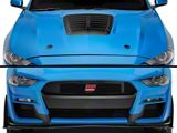 MP Concepts GT500 Style Hood and Front Bumper Combo Kit; Unpainted (18-23 Mustang GT, EcoBoost)