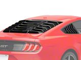 Speedform Sport Quarter and MP Concepts Rear Window Louvers; Gloss Black (15-23 Mustang Fastback)