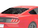MP Concepts Quarter and Rear Window Louvers; Gloss Black (15-25 Mustang Fastback)