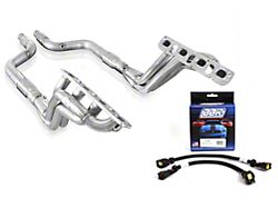 Stainless Power 1-7/8-Inch Long Tube Headers with Catted Mid-Pipe and BBK Rear O2 Sensor Wire Harness Extension Kit (06-23 V8 HEMI RWD Charger)