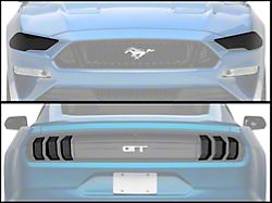 SpeedForm Headlight and Tail Light Covers; Smoked (18-23 Mustang GT, EcoBoost)