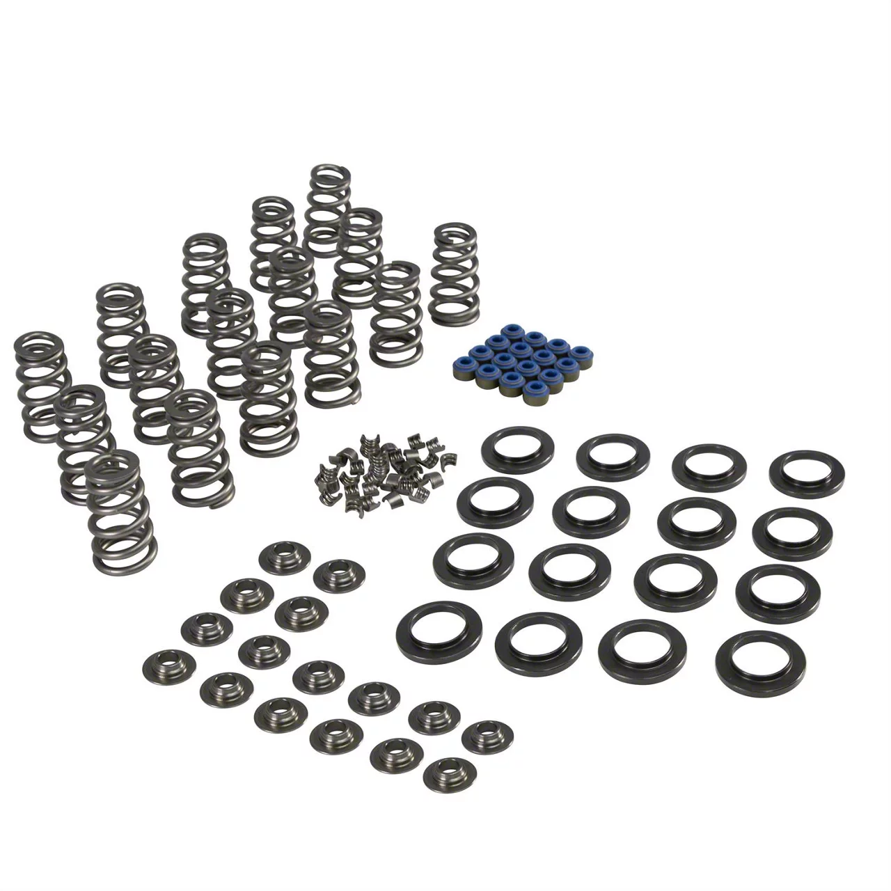 Comp Cams Charger Conical Valve Springs with Titanium Retainers; 0.630
