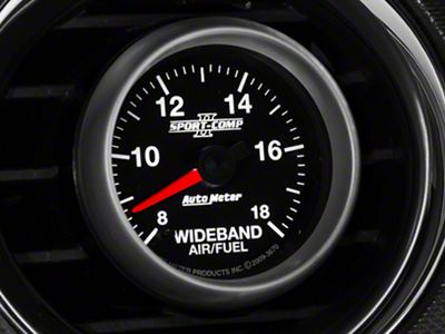 Auto Meter Sport-Comp II Series 2-1/16-Inch Wideband Air/Fuel Ratio Gauge; 8:1-18:1 AFR (Universal; Some Adaptation May Be Required)