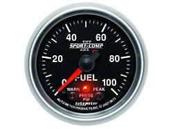 Auto Meter Sport Comp II Fuel Pressure Gauge; Electrical (Universal; Some Adaptation May Be Required)