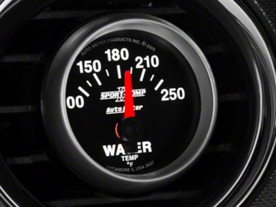 Auto Meter Sport Comp II Water Temperature Gauge; Electrical (Universal; Some Adaptation May Be Required)