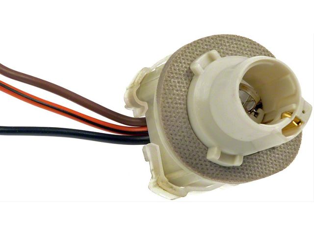 3-Wire Front and Rear Stop/Tail/Turn Light Socket (80-86 Mustang)