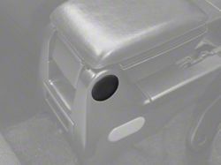 Center Console Round Access Plug; Black (87-93 Mustang)
