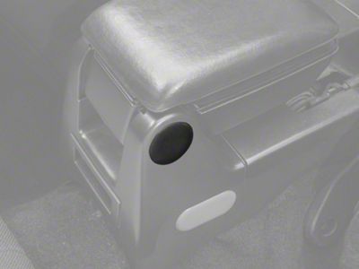 Center Console Round Access Plug; Black (87-93 Mustang)