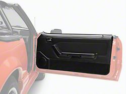 OPR Convertible Door Panels for Power Windows; Black (87-93 Mustang Convertible)