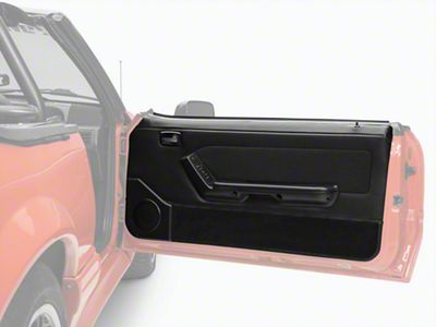 OPR Convertible Door Panels for Power Windows; Black (87-93 Mustang Convertible)