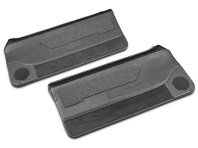 Convertible Door Panels for Power Windows; Smoke Gray (87-93 Mustang Convertible)