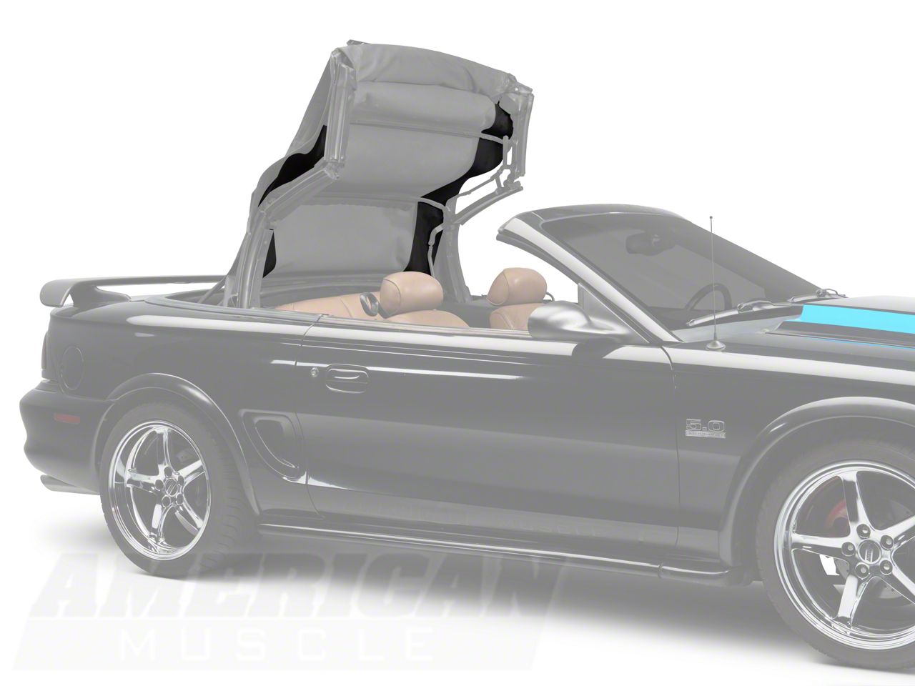 OPR Mustang Convertible Top Pads 95051 (9404 Mustang Convertible