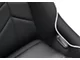 Corbeau DFX Performance Seats with Double Locking Seat Brackets; Black Vinyl/Cloth/Black Piping (10-14 Mustang)