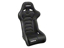Corbeau FX1 Wide Racing Seats with Double Locking Seat Brackets; Black Cloth (10-14 Mustang)