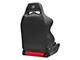 Corbeau LG1 Racing Seats with Double Locking Seat Brackets; Red Cloth (10-14 Mustang)