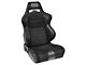 Corbeau LG1 Wide Racing Seats with Double Locking Seat Brackets; Black Suede (10-14 Mustang)