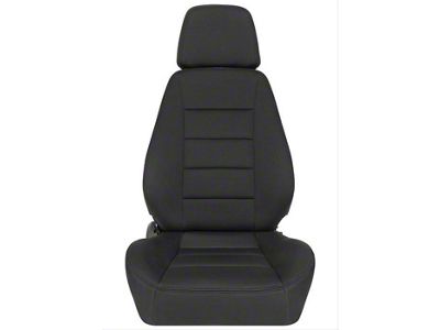 Corbeau Sport Reclining Seats with Double Locking Seat Brackets; Black Neoprene (10-14 Mustang)