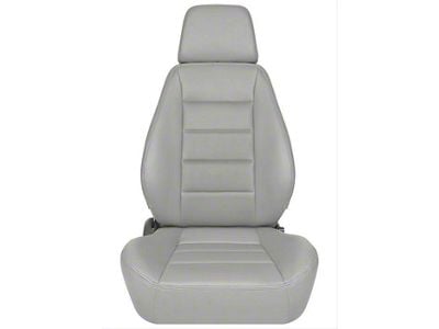 Corbeau Sport Reclining Seats with Double Locking Seat Brackets; Gray Vinyl (10-14 Mustang)
