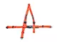 Corbeau 2-Inch 3-Point Bolt-In Harness Belt; Red (Universal; Some Adaptation May Be Required)